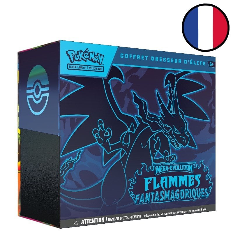 Elite Trainer Box (ETB) Pokémon – Méga-Évolution : Flammes Fantasmagoriques (ME02) – Français