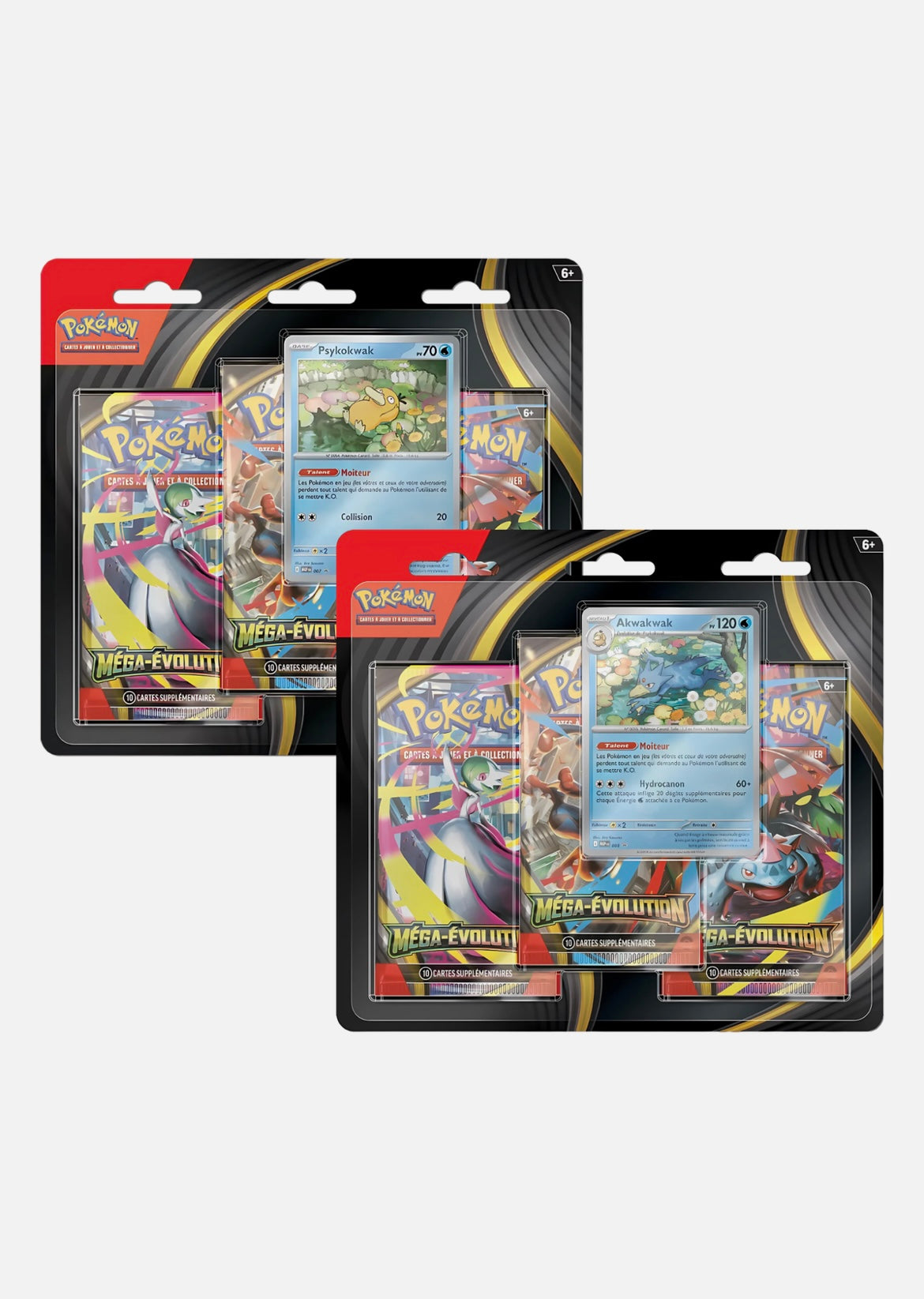 Tripack Pokémon – Méga-Évolution (Psykokwak / Akwakwak) – ME01 – Français