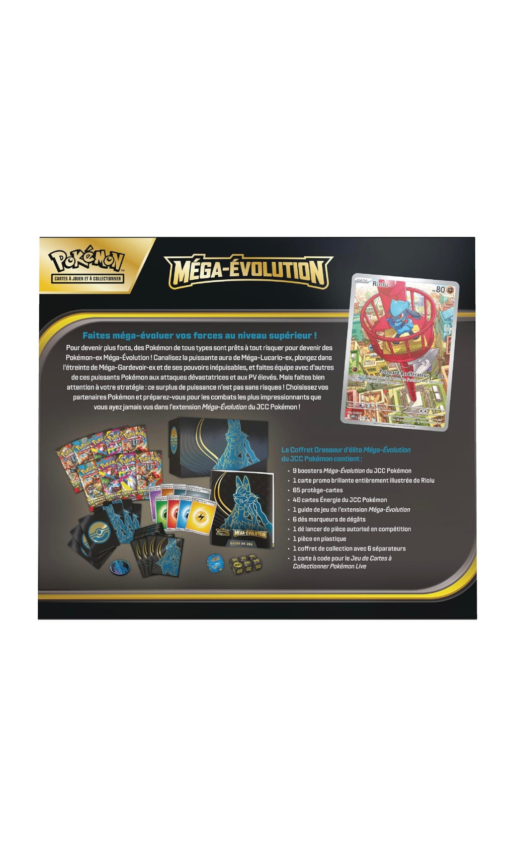 Elite Trainer Box (ETB) Pokémon – Méga-Évolution (Lucario / Gardevoir) – ME01 – Français