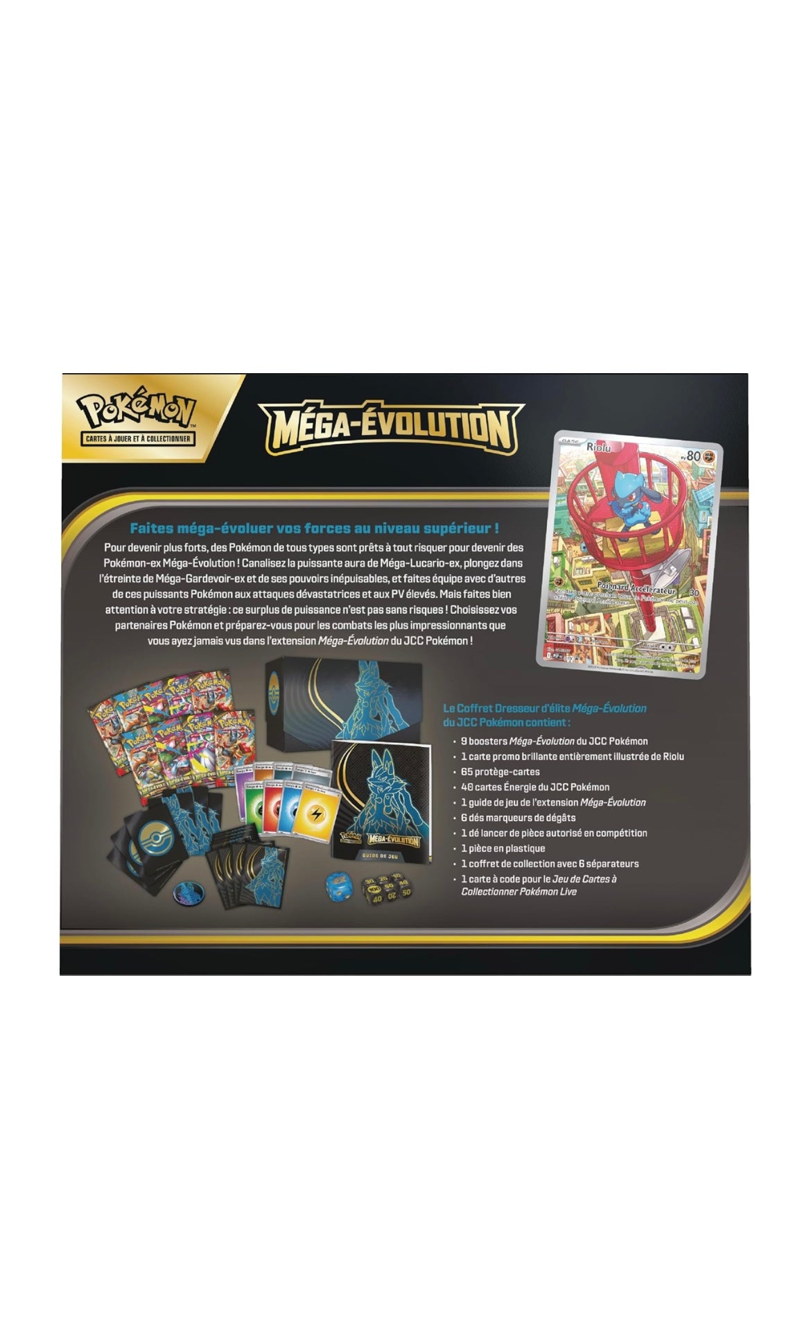 Elite Trainer Box (ETB) Pokémon – Méga-Évolution (Lucario / Gardevoir) – ME01 – Français