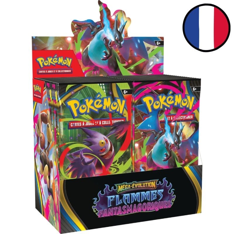 Display 36 Boosters Pokémon – Flammes Fantasmagoriques (ME02) – Français