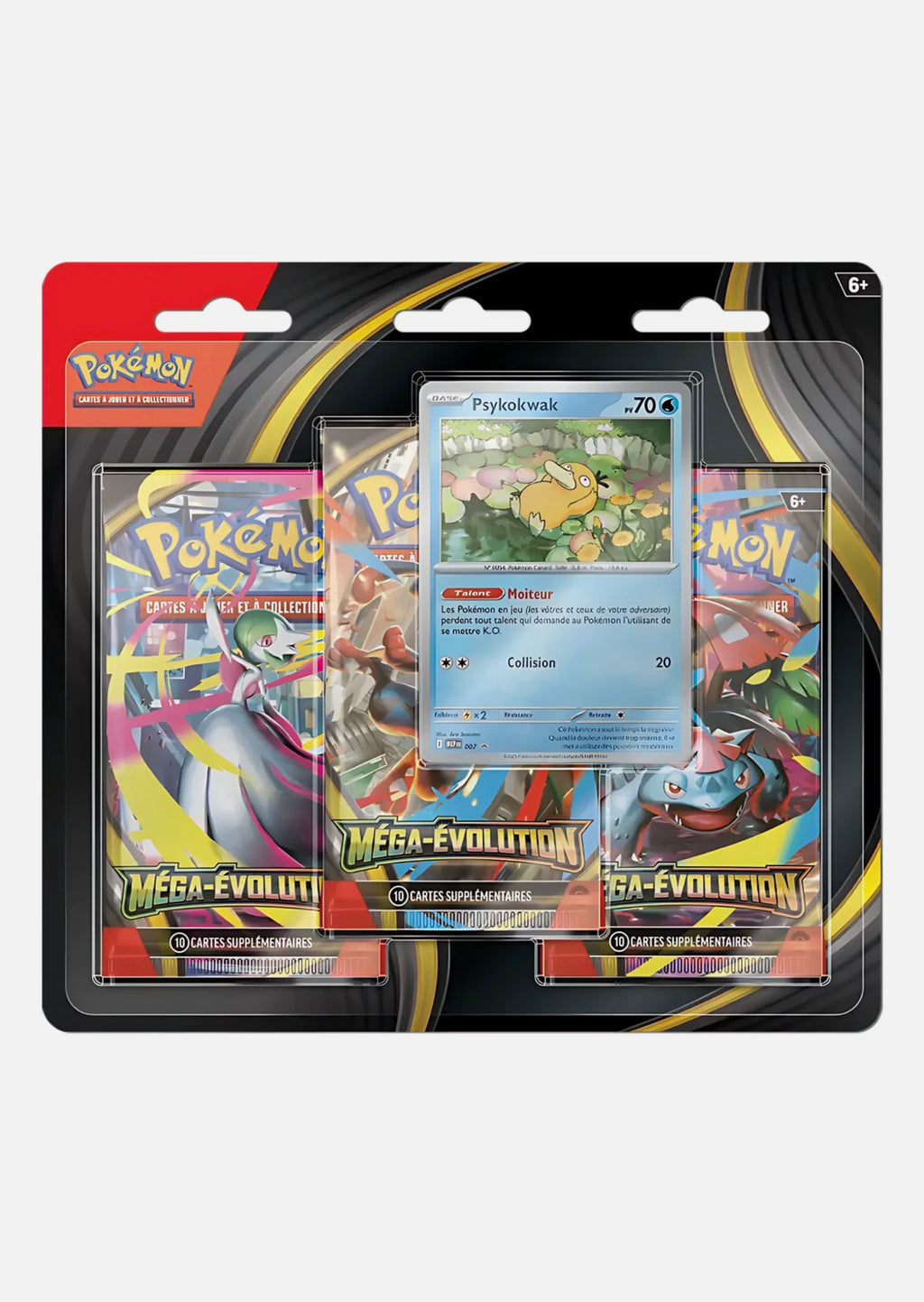 Tripack Pokémon – Méga-Évolution (Psykokwak / Akwakwak) – ME01 – Français