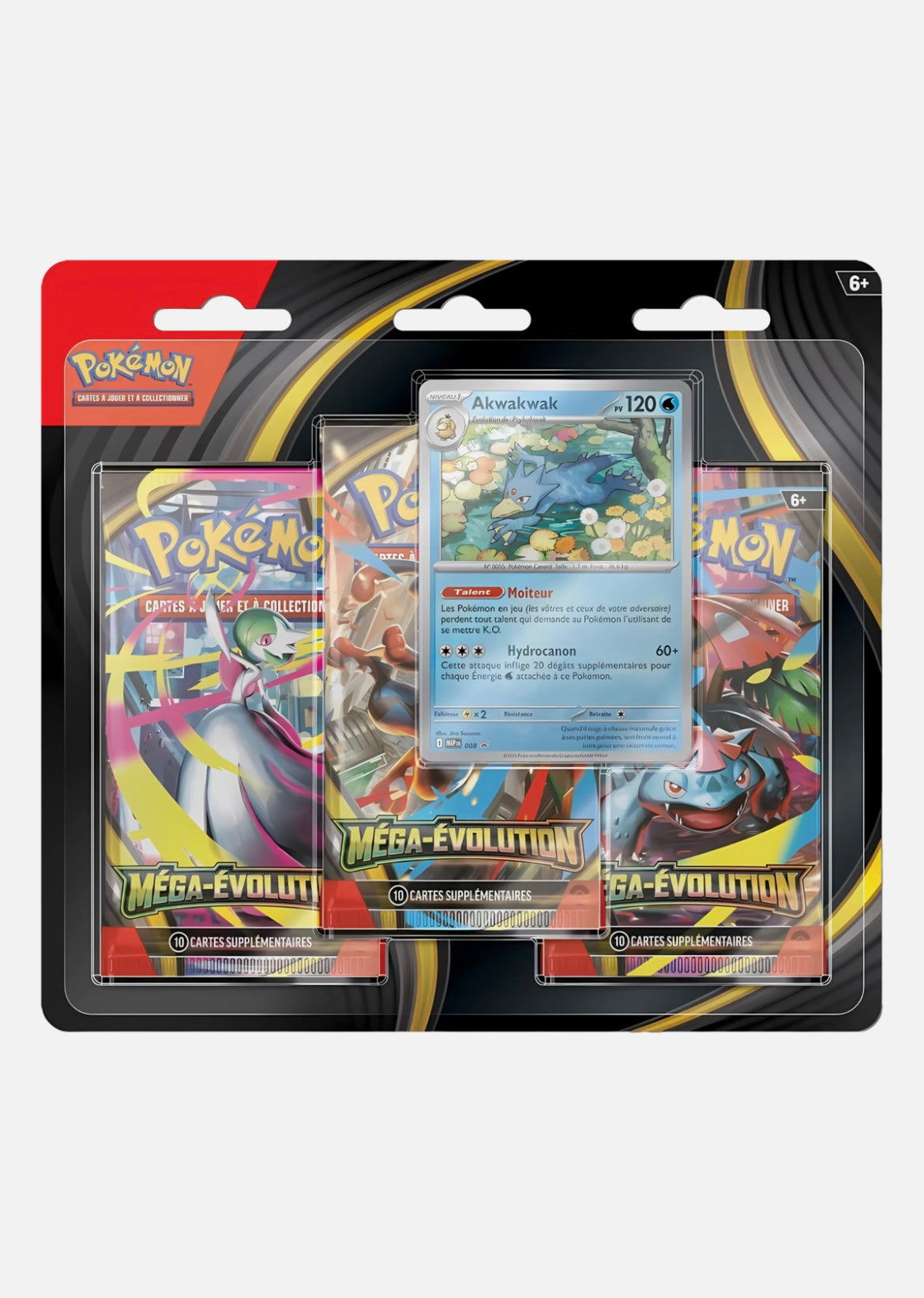 Tripack Pokémon – Méga-Évolution (Psykokwak / Akwakwak) – ME01 – Français