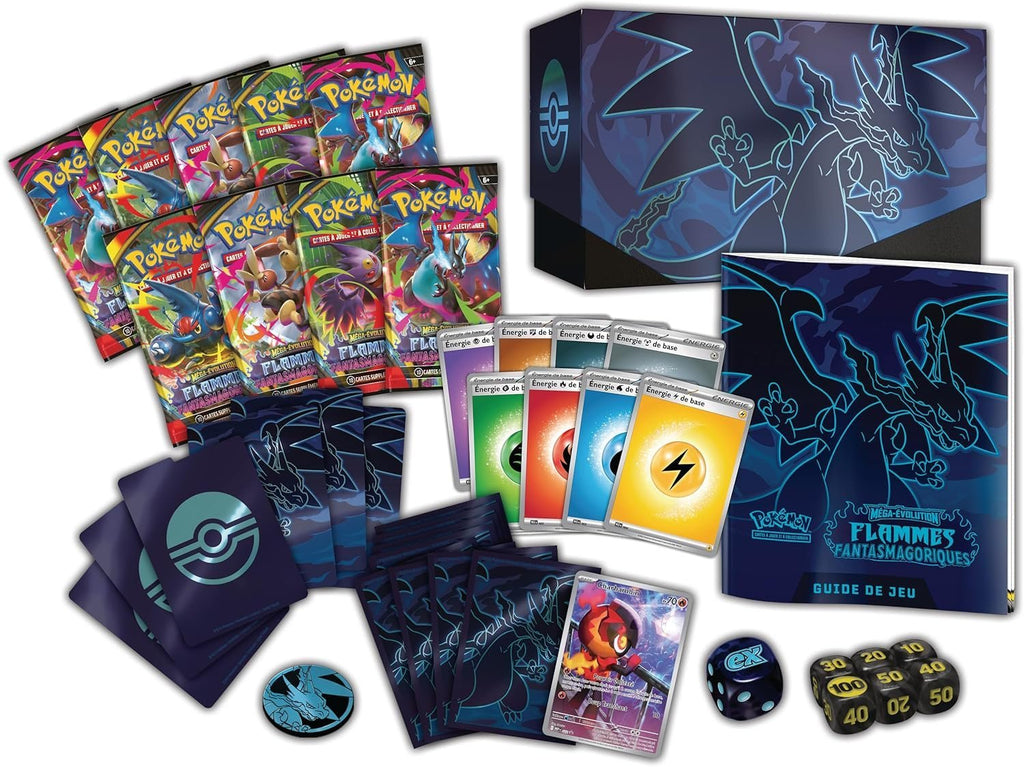 Elite Trainer Box (ETB) Pokémon – Méga-Évolution : Flammes Fantasmagoriques (ME02) – Français